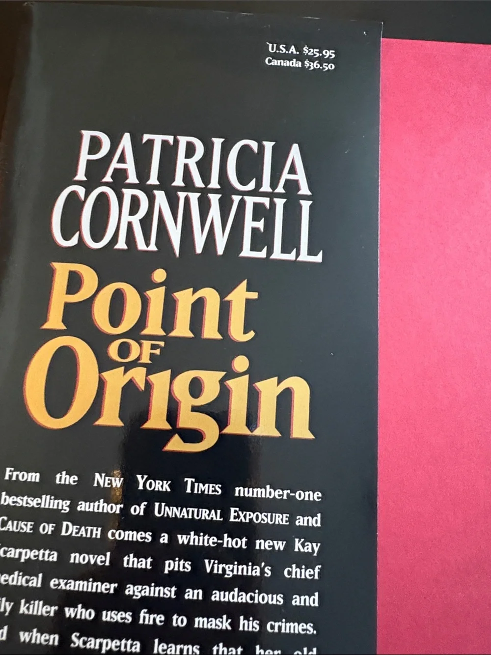 Patricia Cornwell "Point of Origin" Hardcover - Book 9 of 29 Kay Scarpetta - Picture 5 of 8